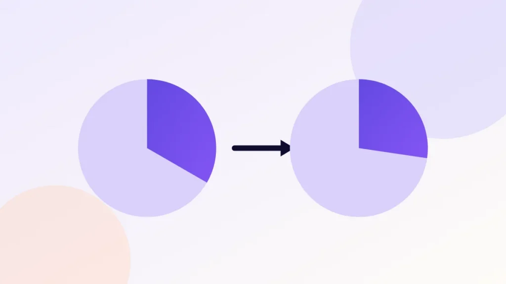 Illustration comparing fat mass and lean mass changing in opposite directions